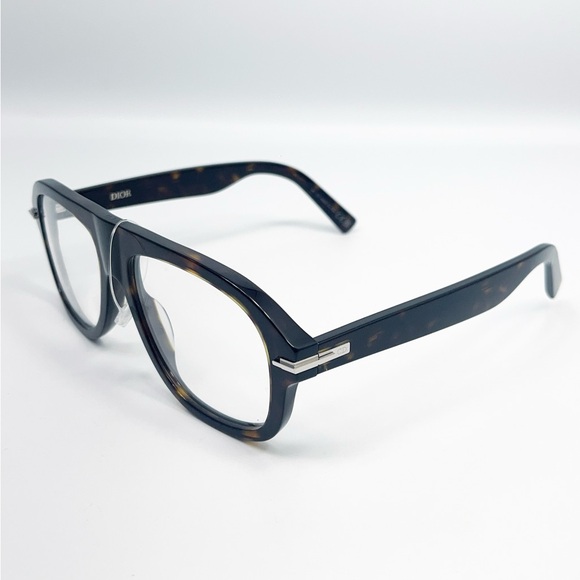 DIOR EYEWEAR Blacksuit Tortoiseshell Acetate and Silver-Tone Aviator Glasses - Picture 5 of 12